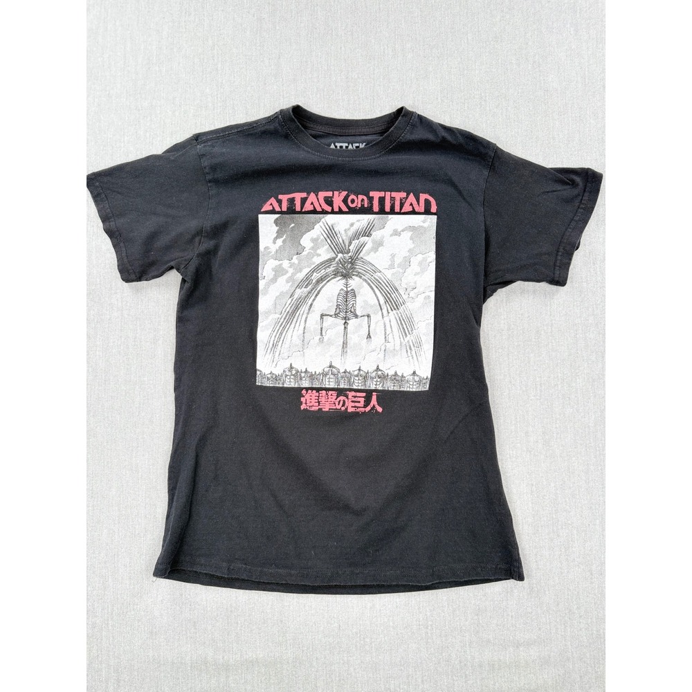 Attack on Titan Founding‎ Titan Rumbling Graphic Tee Black Mens Large L Cotton